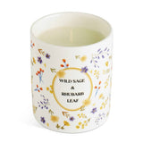 Argos Home wild sage rhubarb leaf candle, 43-hour burn (British brand)