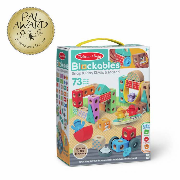 Melissa & Doug Blockables Town Play Set - British product