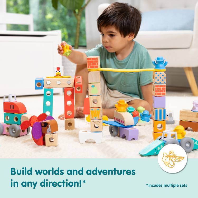 Melissa & Doug Blockables Town Play Set - British product