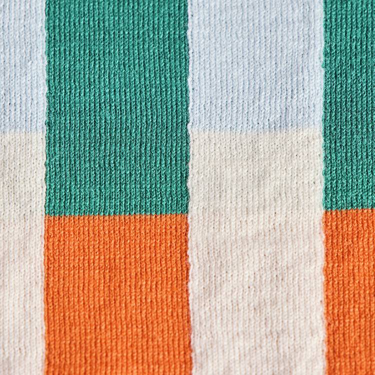 Habitat knitted throw teal and rust 125x150cm, imported from the UK