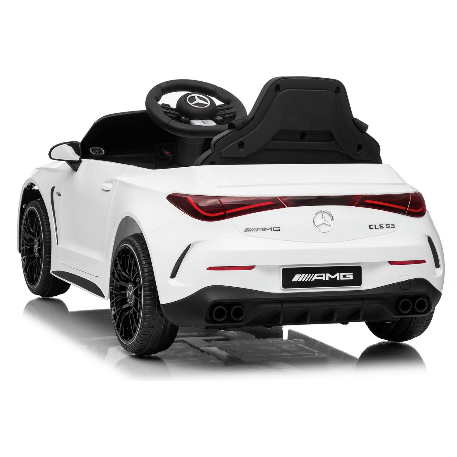 Mercedes Benz white ride on car, imported from the UK