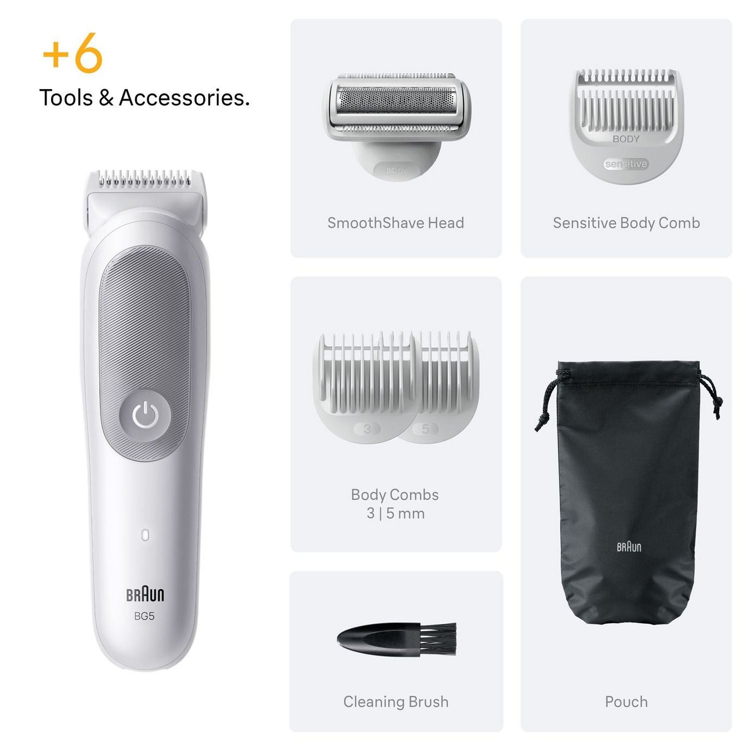 Braun BG5550 body groomer, imported from the UK