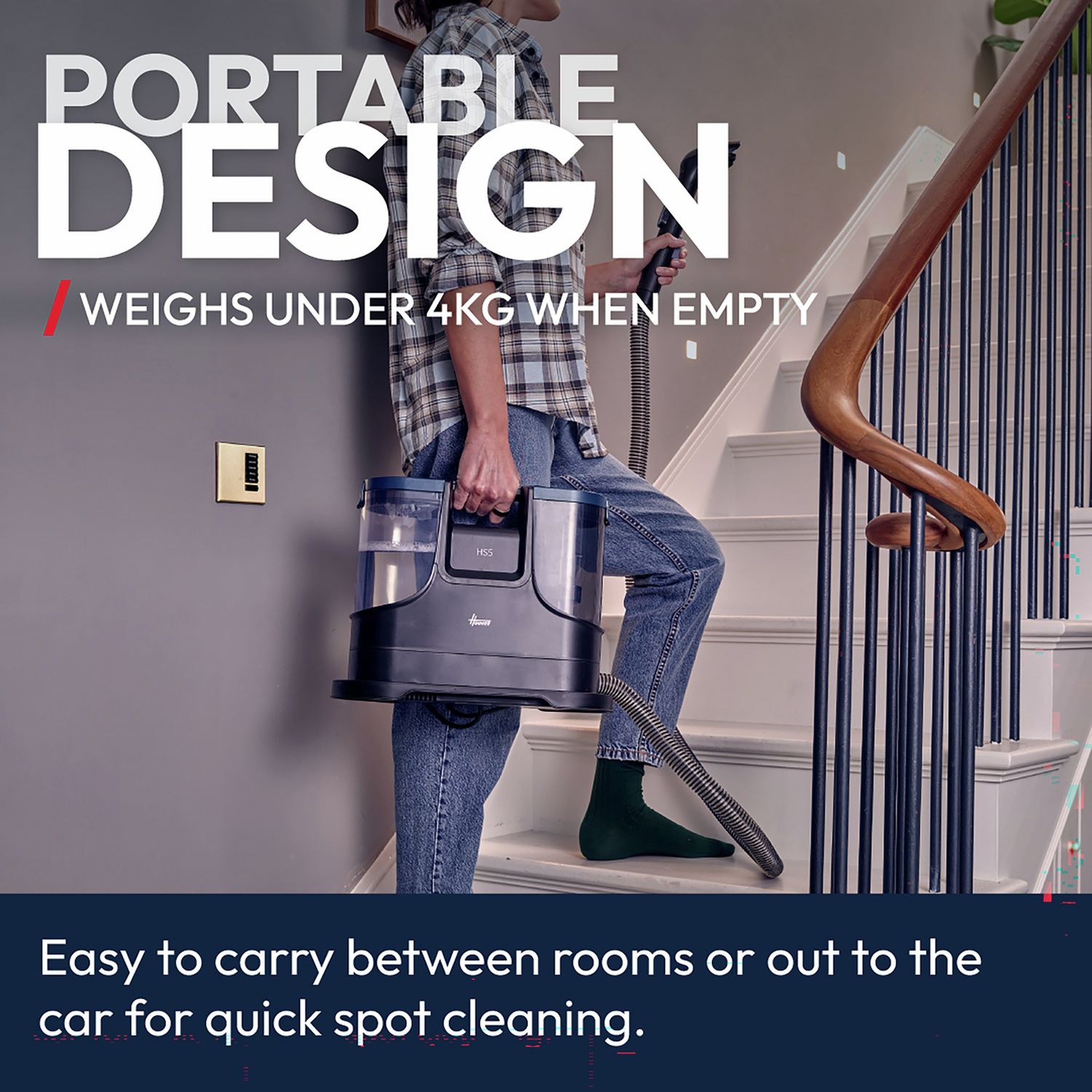 Hoover HS5 carpet washer portable cleaner - British product
