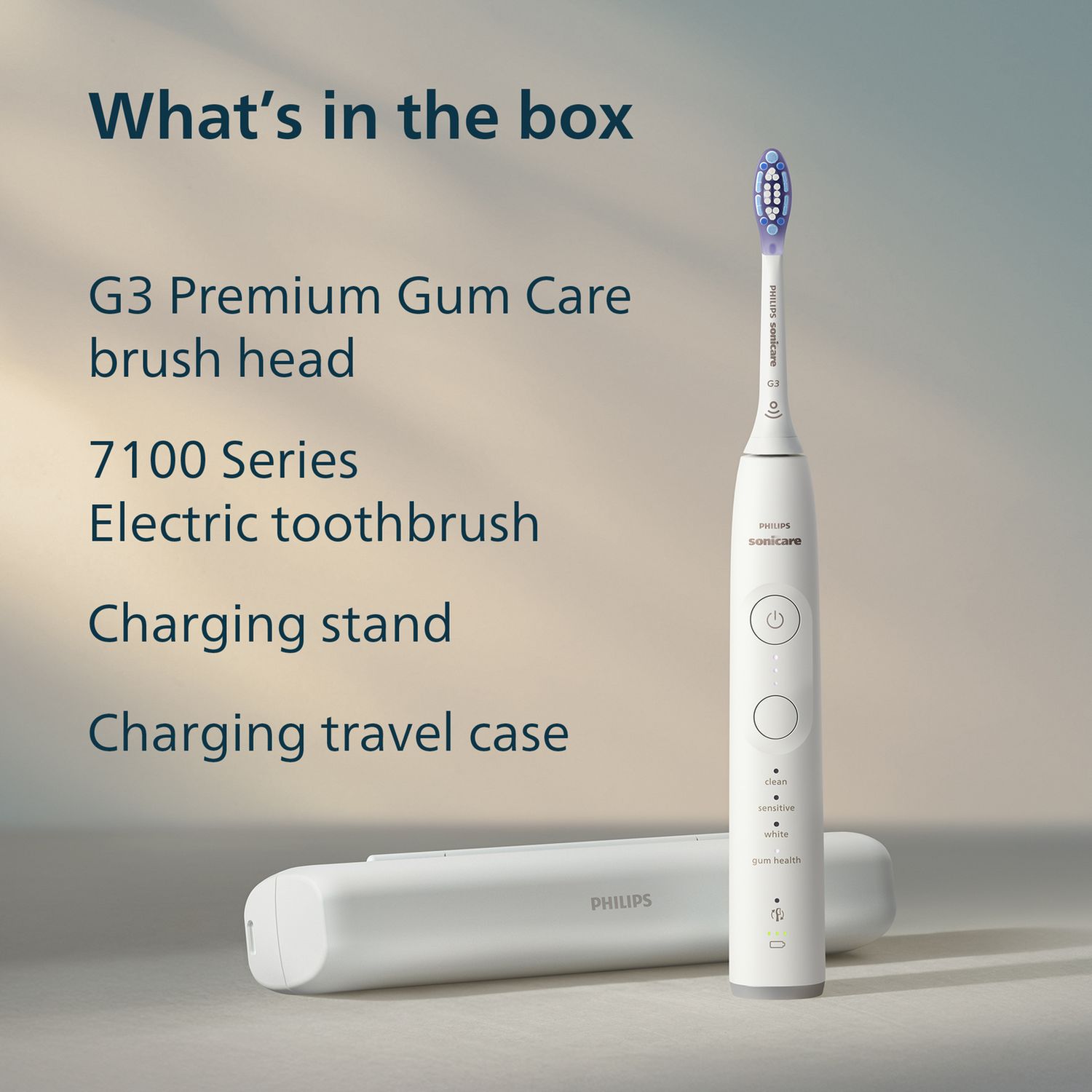 Philips Sonicare 7100 electric toothbrush with G3 brush head (British brand)