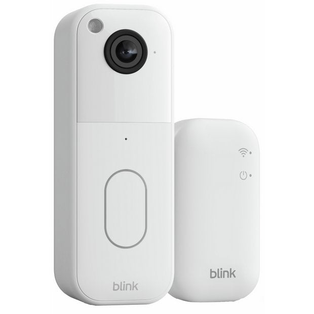 Blink video doorbell white with sync module - British product