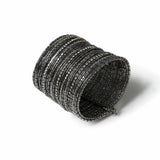 Freedom silver mega cuff rhinestone bracelet 20cm (British brand)