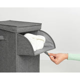 Brabantia grey black stackable laundry container box 35L - British product