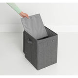Brabantia grey black stackable laundry container box 35L - British product