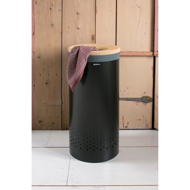 Brabantia laundry bin black 35L, imported from the UK