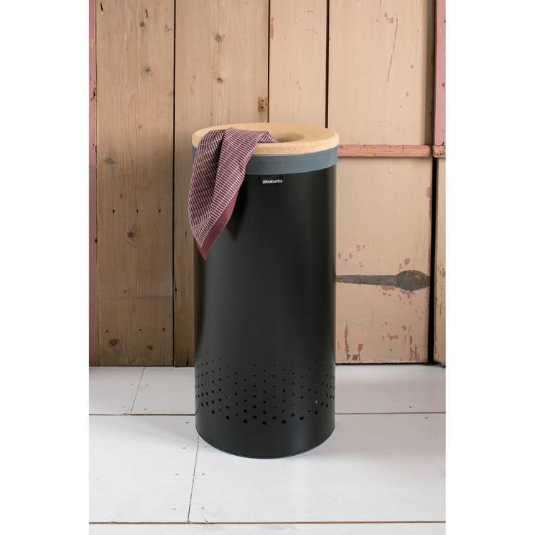 Brabantia laundry bin black 35L, imported from the UK