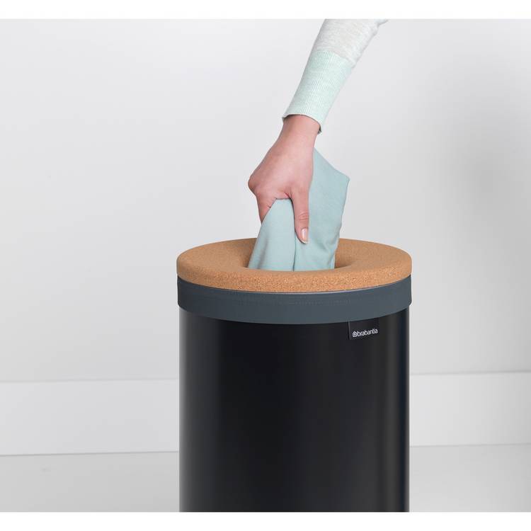 Brabantia laundry bin black 35L, imported from the UK