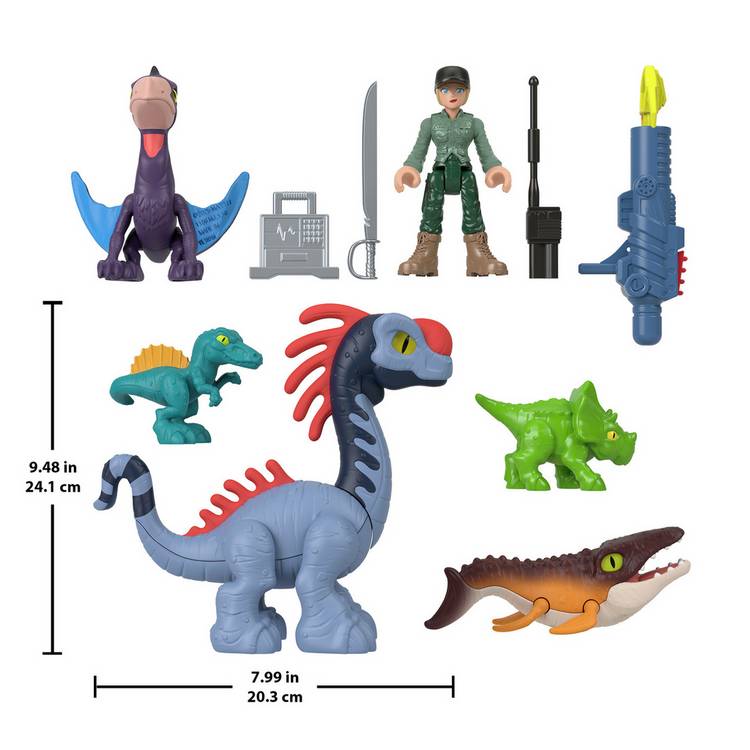 Fisher-Price Imaginext Jurassic World dinosaur figures set - imported from the UK