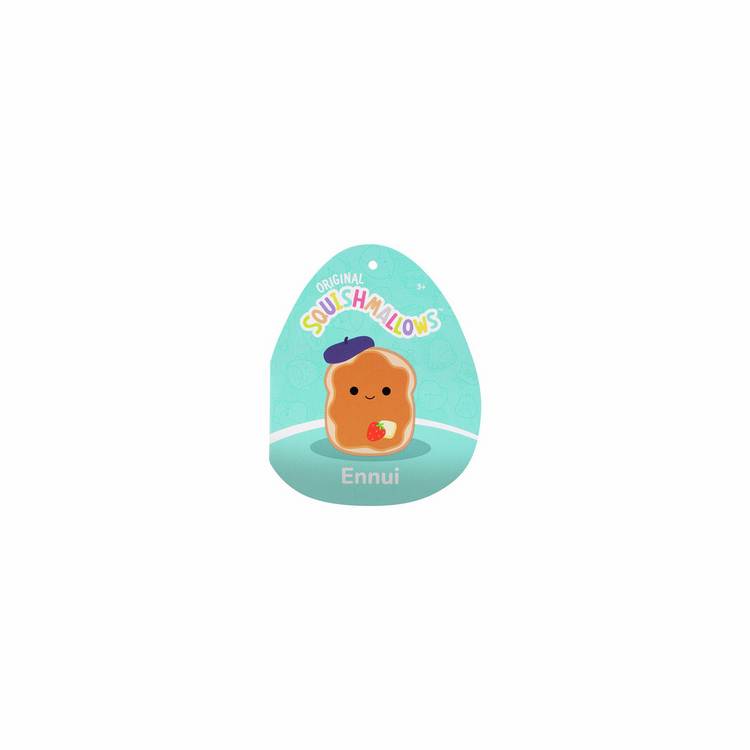 Squishmallows Ennui Frenchtoast Beret soft toy 7.5inch, imported from the UK