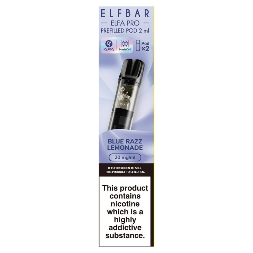 Elf Bar 2 Elfa Pro Prefilled Pod Blue Razz Lemonade 2ml