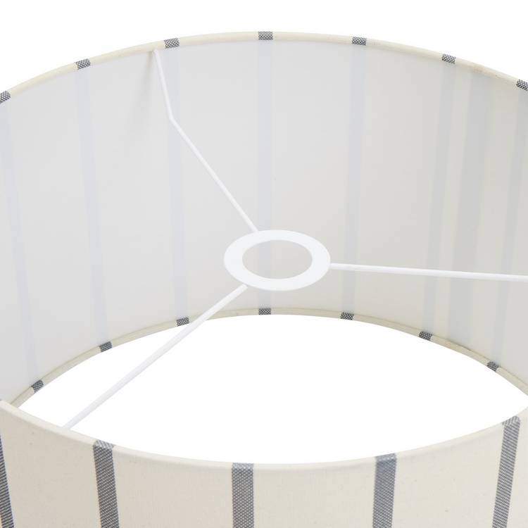 Habitat striped natural easy fit lampshade 45cm, UK version