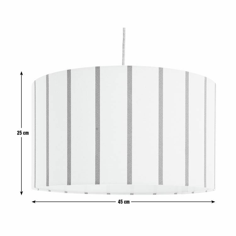 Habitat striped natural easy fit lampshade 45cm, UK version