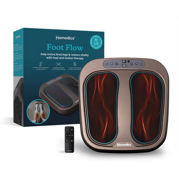 Homedics Foot Flow Booster with vibration heat, imported from the UK