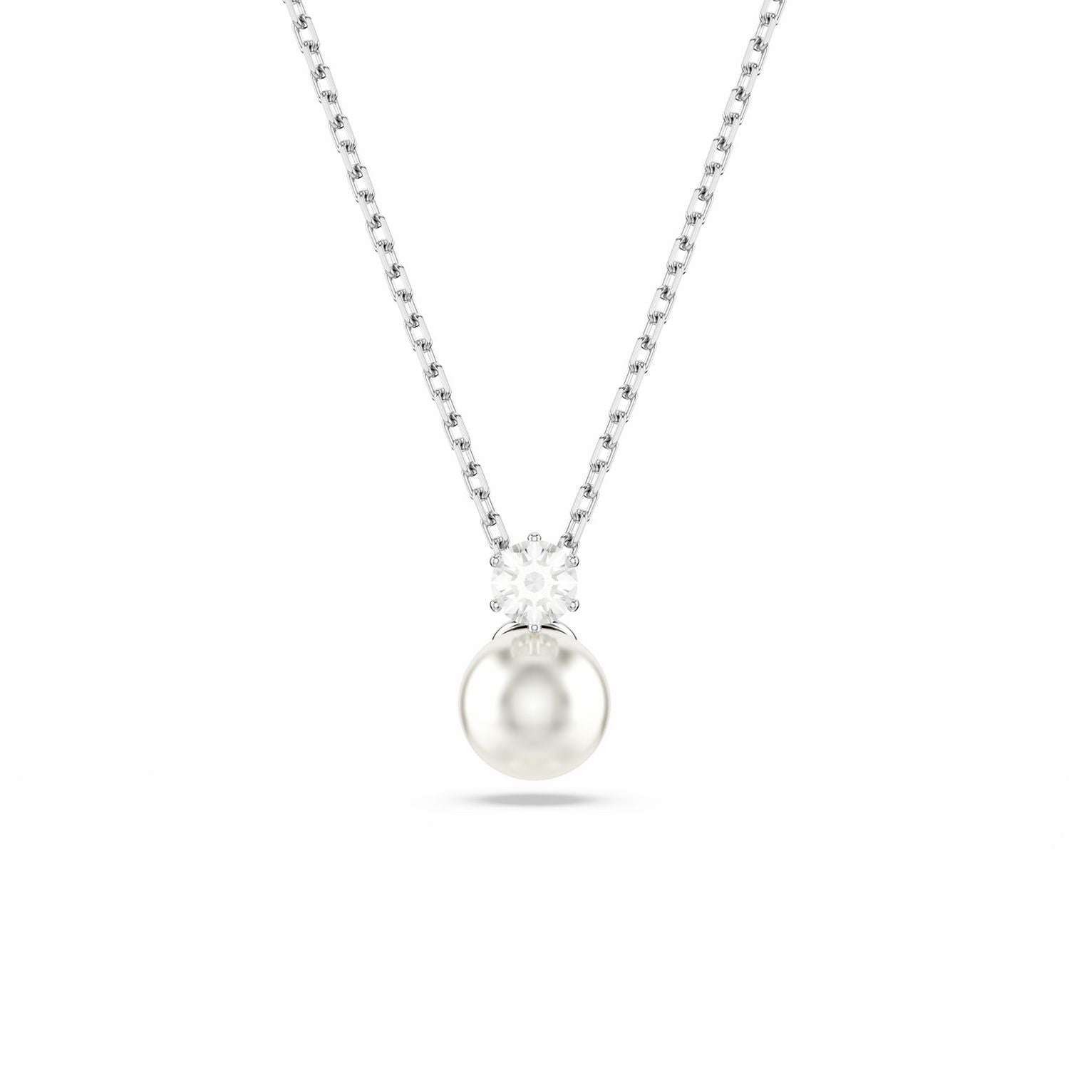 Swarovski Matrix pearl pendant necklace with adjustable chain - British product