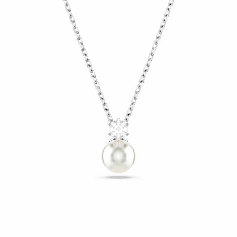 Swarovski Matrix pearl pendant necklace with adjustable chain - British product