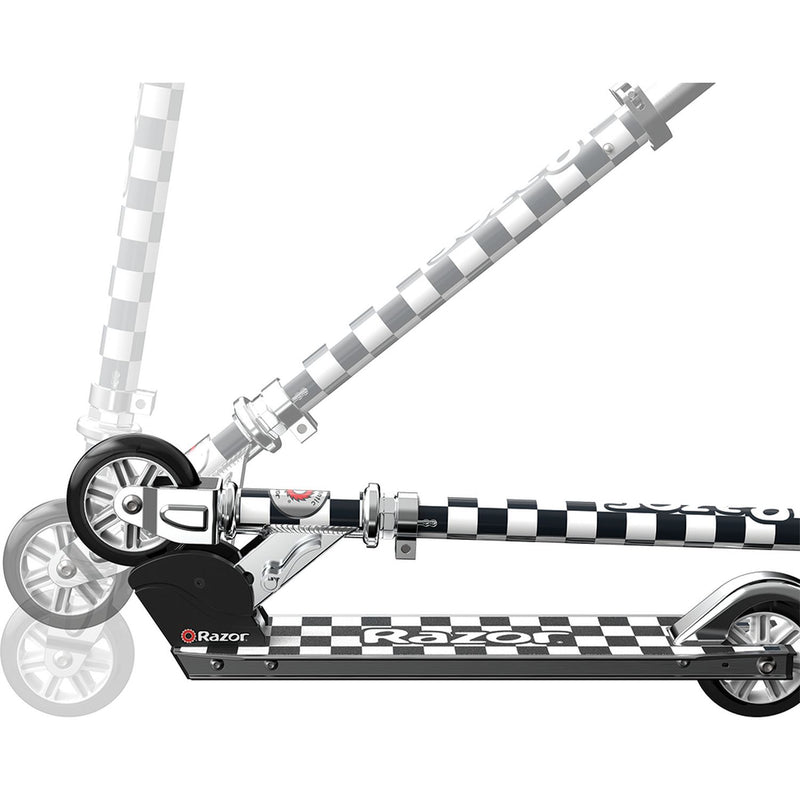 Razor Special Edition Checked Out folding kids scooter, UK version