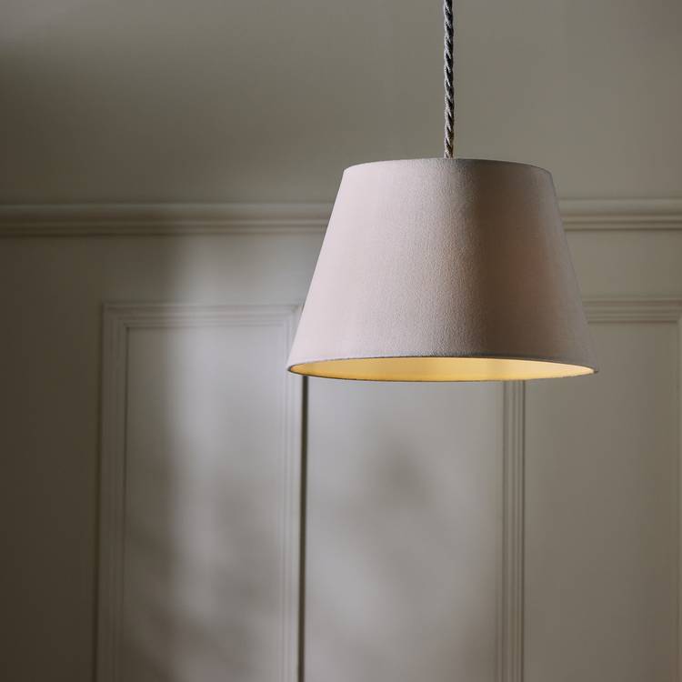 Argos Home velvet taper lampshade 27cm (British brand)