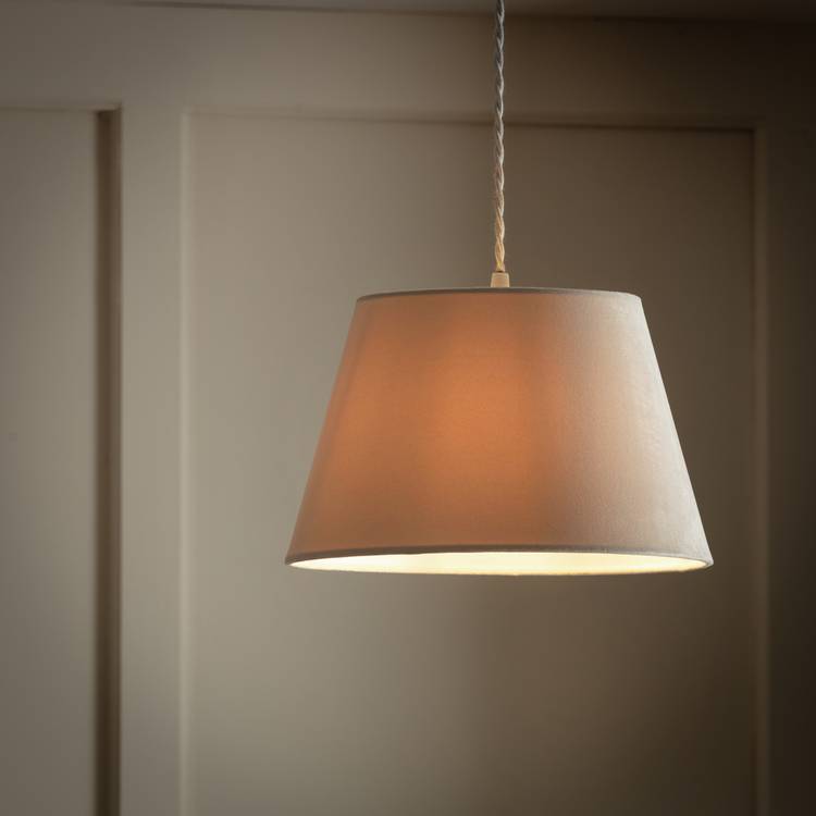 Argos Home velvet taper lampshade 27cm (British brand)