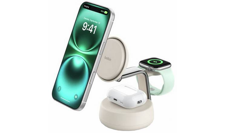Belkin wireless charger dock 3-in-1 MagSafe compatible 25W - British product