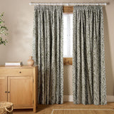 Argos Home Jacquard Pencil Pleat Curtains - Green - 117x137cm