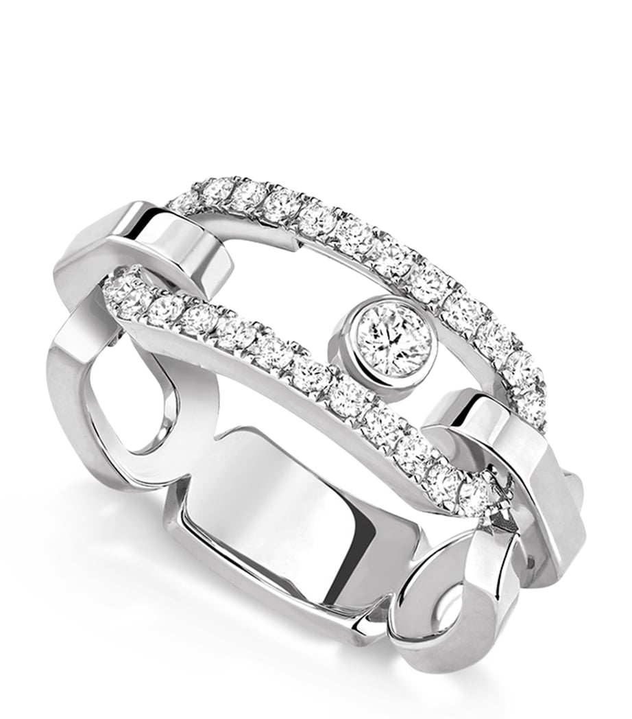 Messika Move Link white gold diamond ring 0.45ct (British brand)
