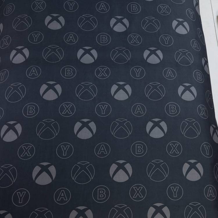 Xbox black bedding set with green logo single duvet cover (British brand)