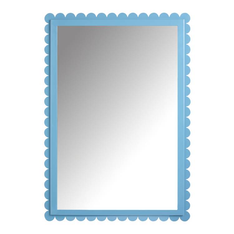 Habitat blue scalloped wall mirror 98x69cm (British brand)