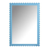 Habitat blue scalloped wall mirror 98x69cm (British brand)