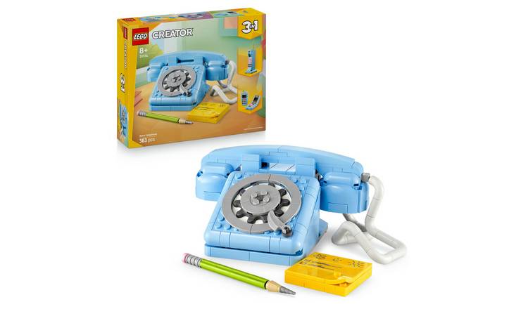 LEGO 3in1 Retro Telephone toy 383 pieces, imported from the UK