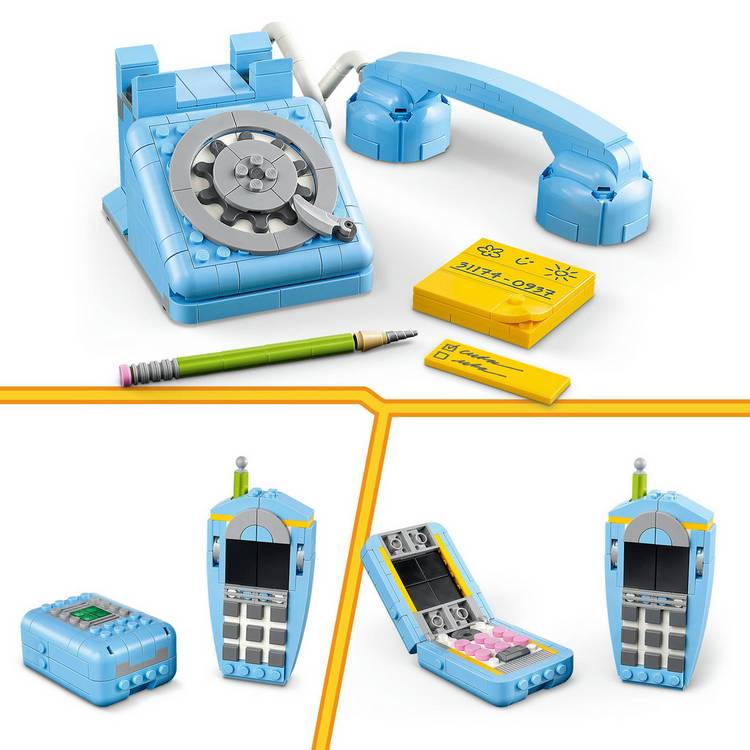LEGO 3in1 Retro Telephone toy 383 pieces, imported from the UK