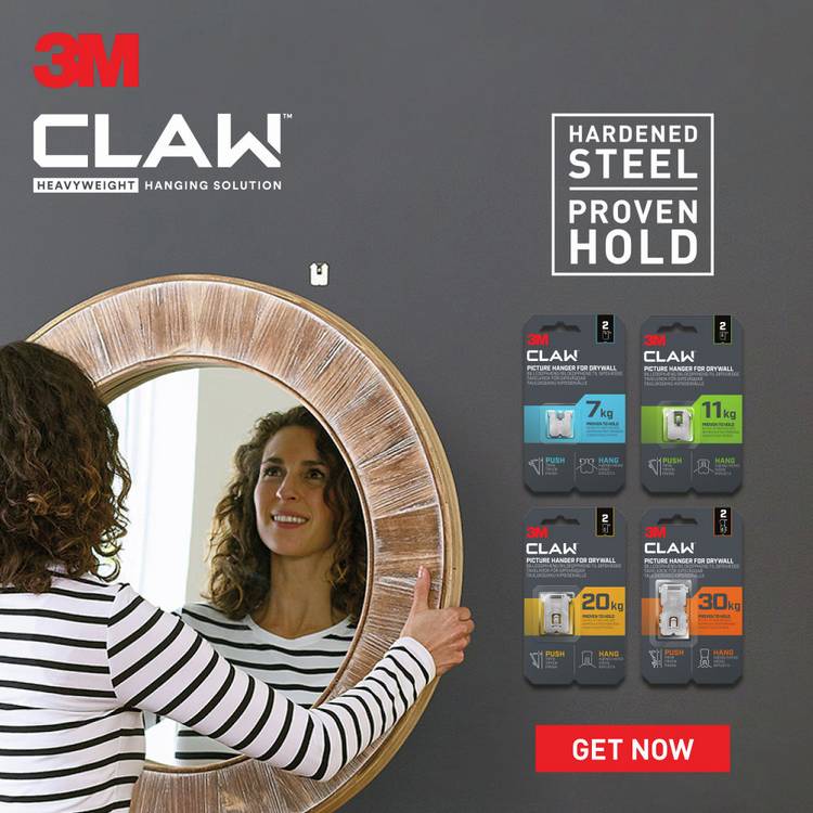 3M Claw plasterboard hanger 20kg, UK version
