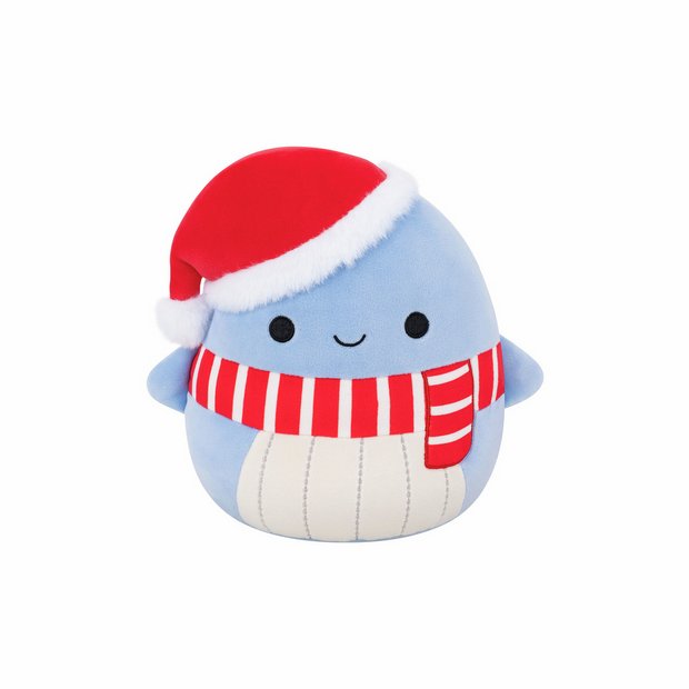 Squishmallows Samir blue whale soft toy 7.5 inch (British brand)