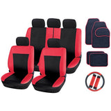 Streetwize red black interior car set 19-piece, imported from the UK