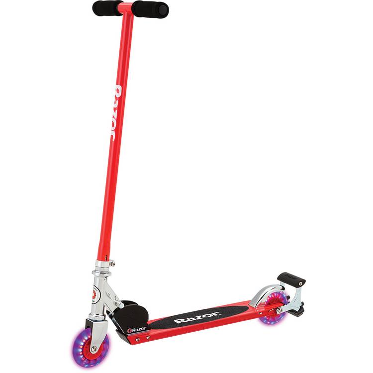 Razor foldable LED kick scooter red - British product