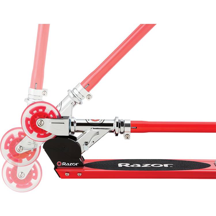 Razor foldable LED kick scooter red - British product