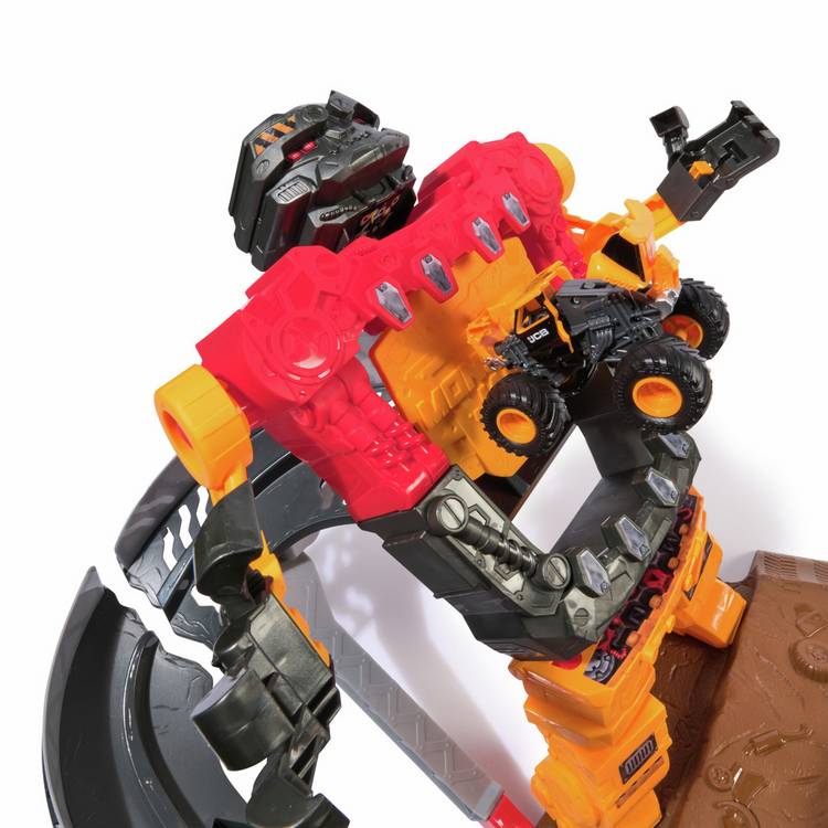Monster Jam SmashBot playset with JCB Digatron lorry, imported from the UK