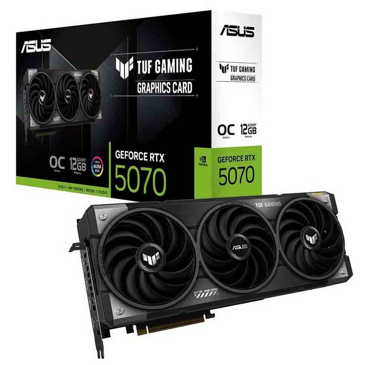 ASUS TUF Gaming GeForce RTX 5070 12GB OC graphics card - British product