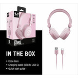 Fresh 'n Rebel Code Core on-ear wireless headphones pink, imported from the UK