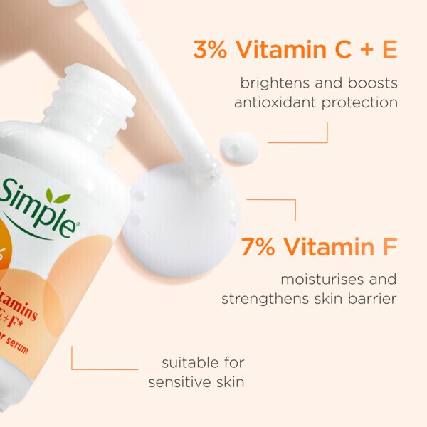 Simple 10% Vitamin C+E+F Serum 30ml GOODS Superdrug   