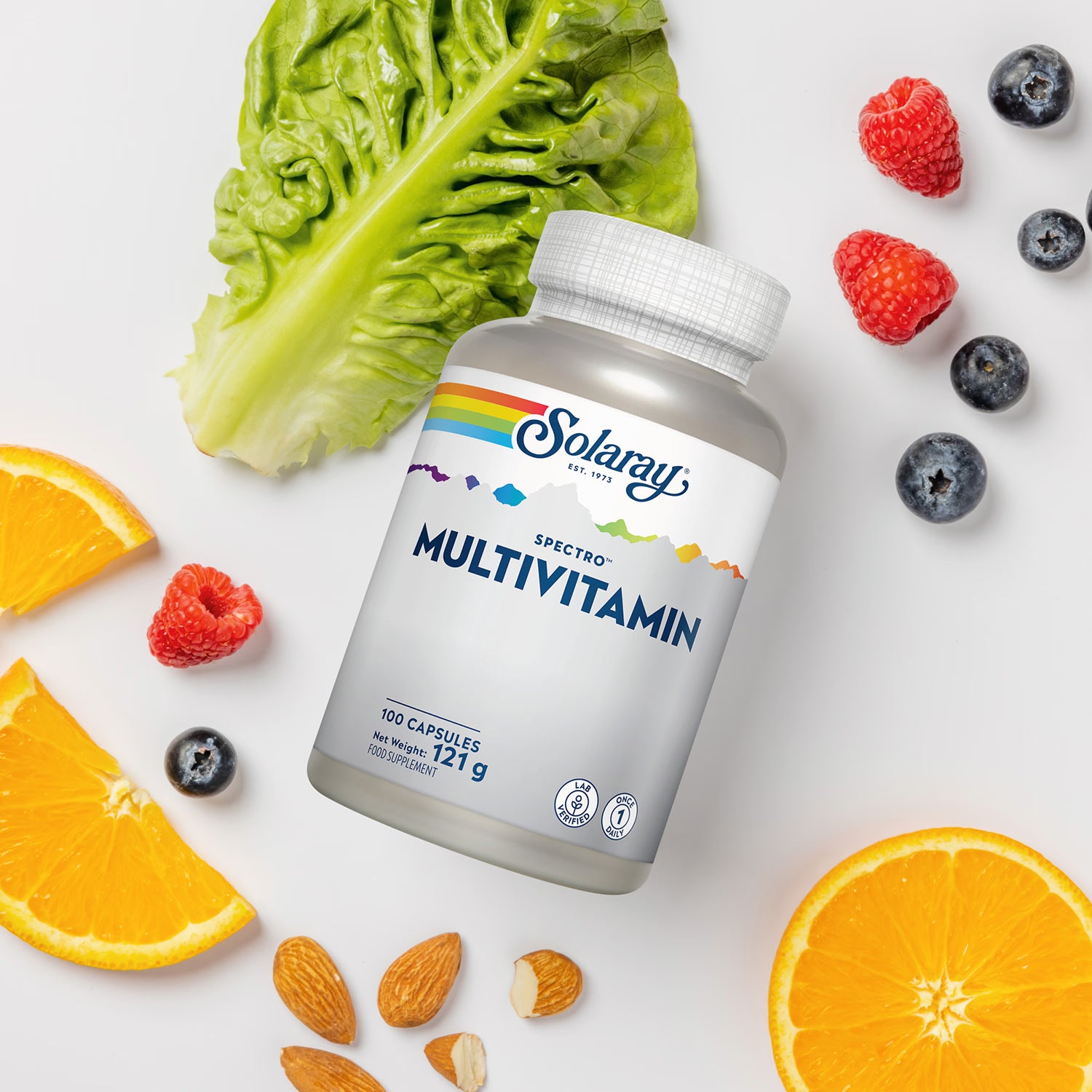 Solaray Spectro Multivitamin high-strength supplement, imported from the UK