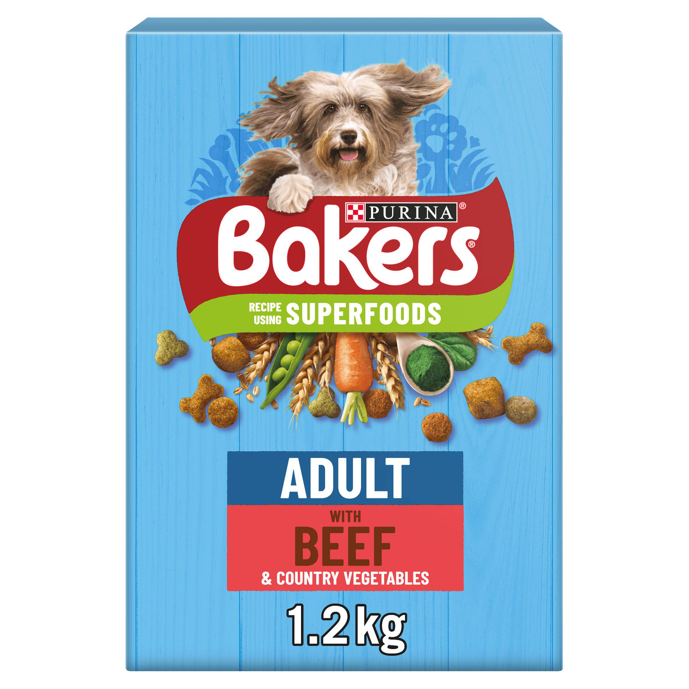 Bakers Adult Beef with Vegetables Dry Dog Food 1.2kg GOODS Sainsburys   