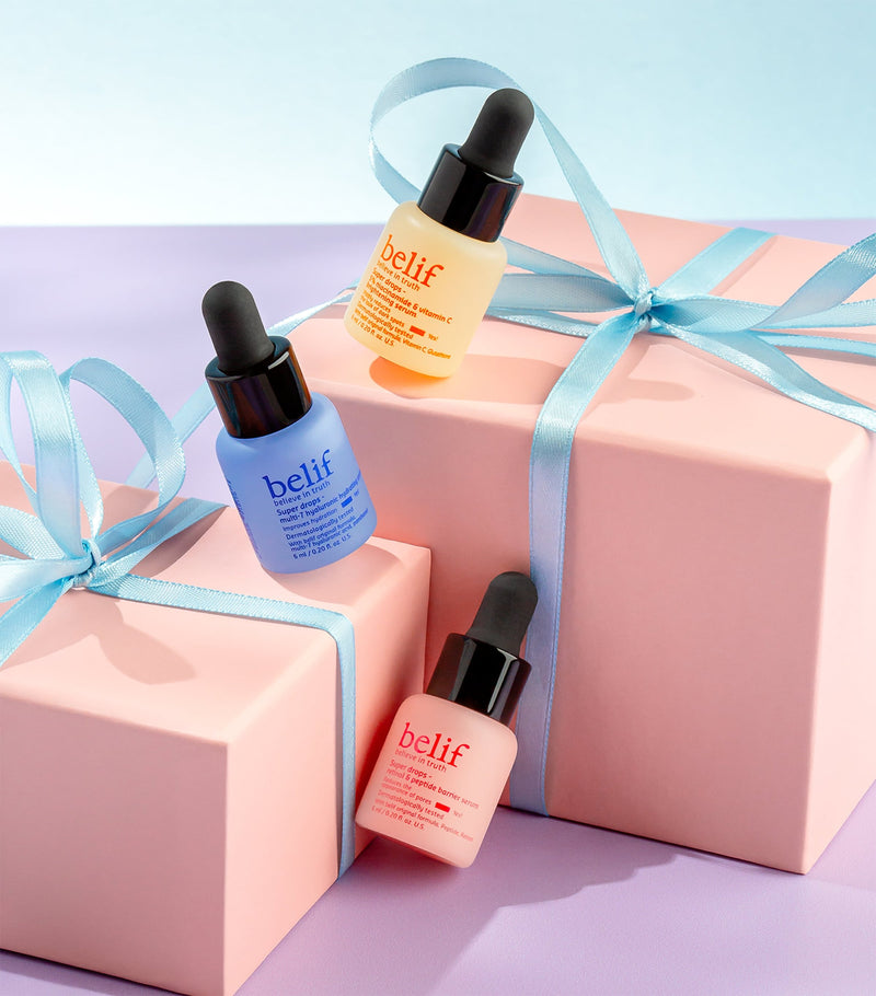 Belif Discover Glowing Skin Super Drops Serum Mini Kit 3x6ml - British product