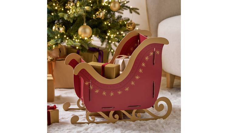 Argos Home multicoloured sleigh present holder (British brand)