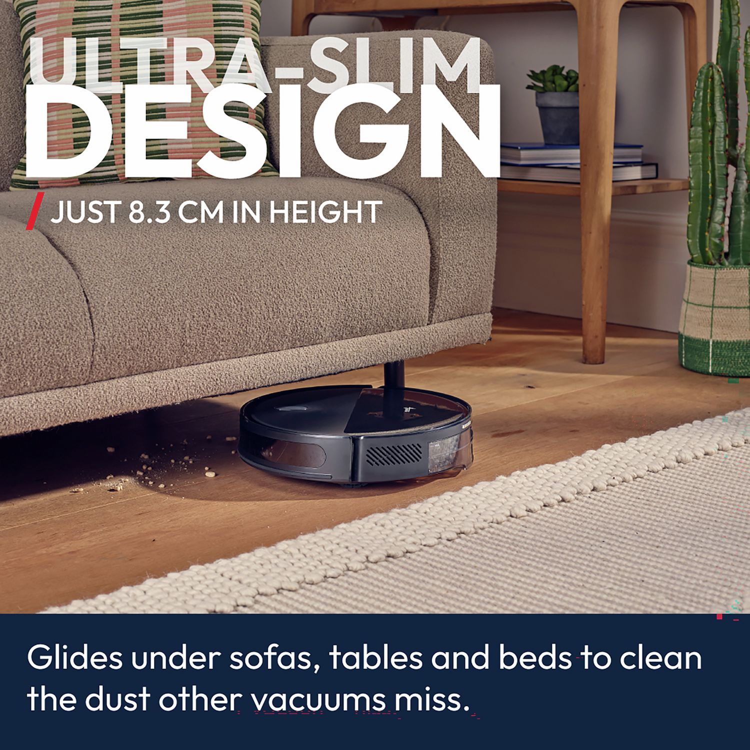 Hoover HG2 Hydro Turbo Slim robot vacuum cleaner with mopping (British brand)