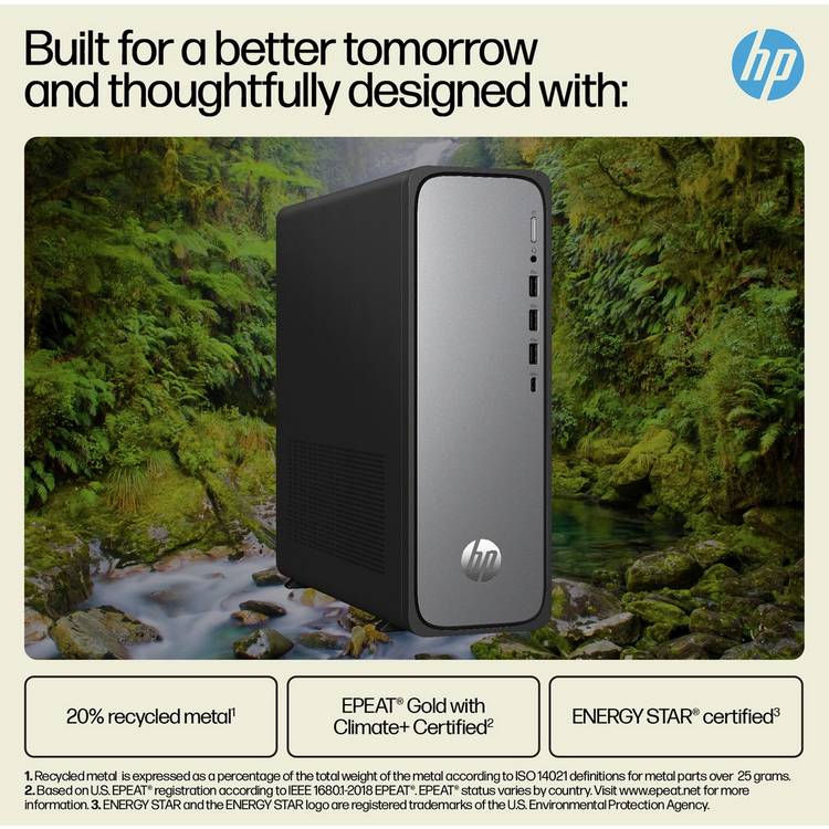 HP Desktop Tower Intel Core i5 8GB 512GB, UK version