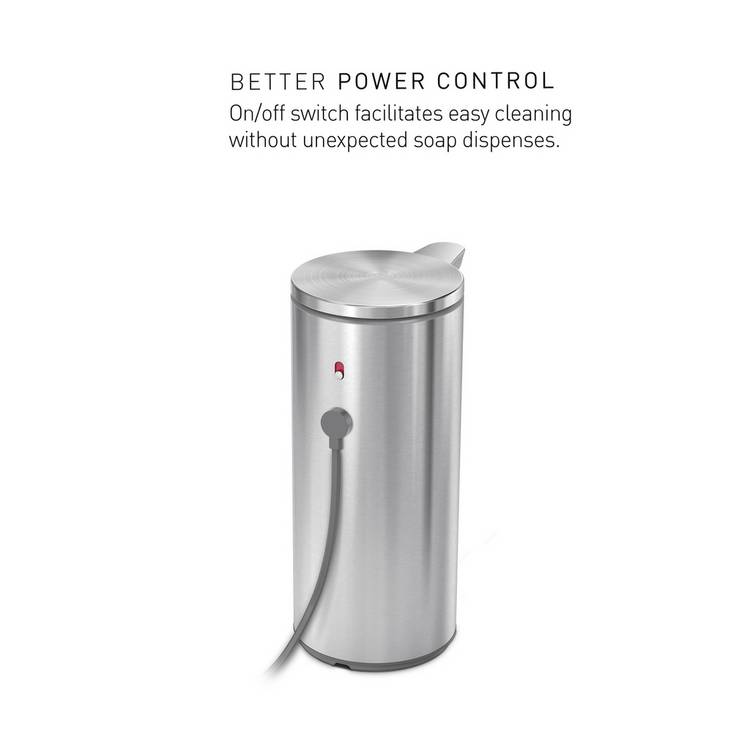 Simplehuman liquid sensor pump brushed stainless steel (British brand)
